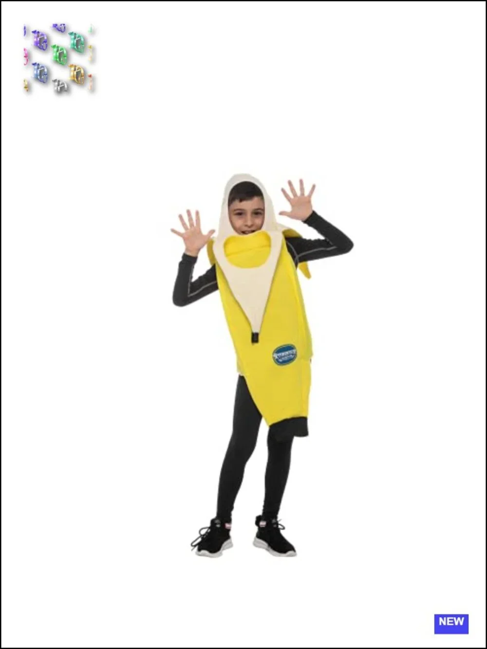 Kids Banana Costume Jumpsuit Halloween Unisex Party Outfit
